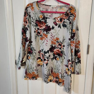 Ava James Light Blue Asymmetrical Top